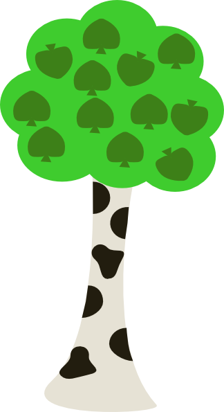 324x595 Cartoon Tree Clip Art Free Vector 4vector
