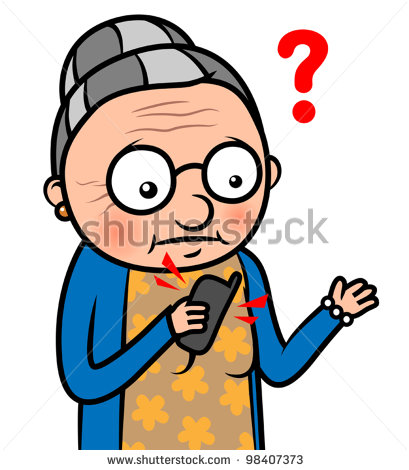 409x470 Free Funny Old Lady Clipart
