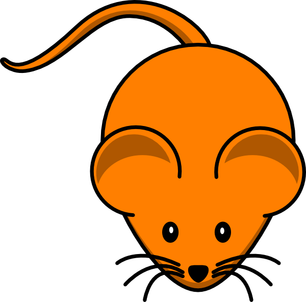 600x592 Orange Mouse Clip Art