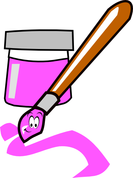 450x599 Cartoon Paintbrush Clip Art