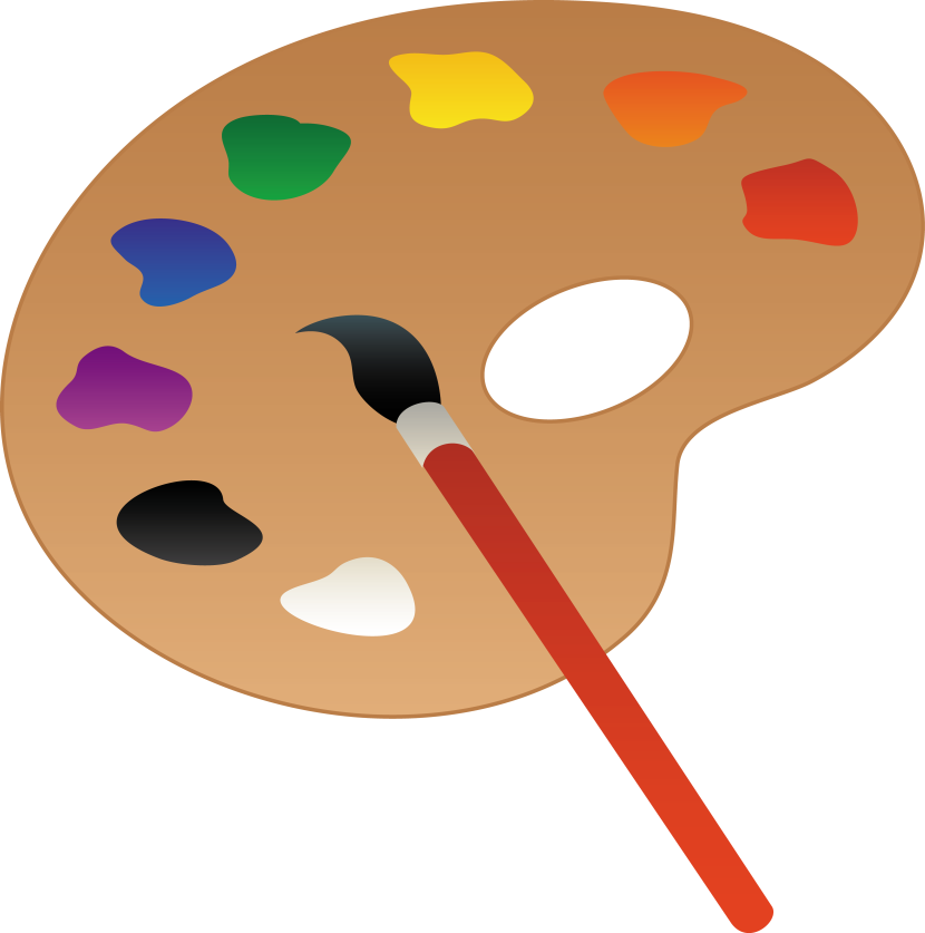 830x837 Paintbrush Clipart 3