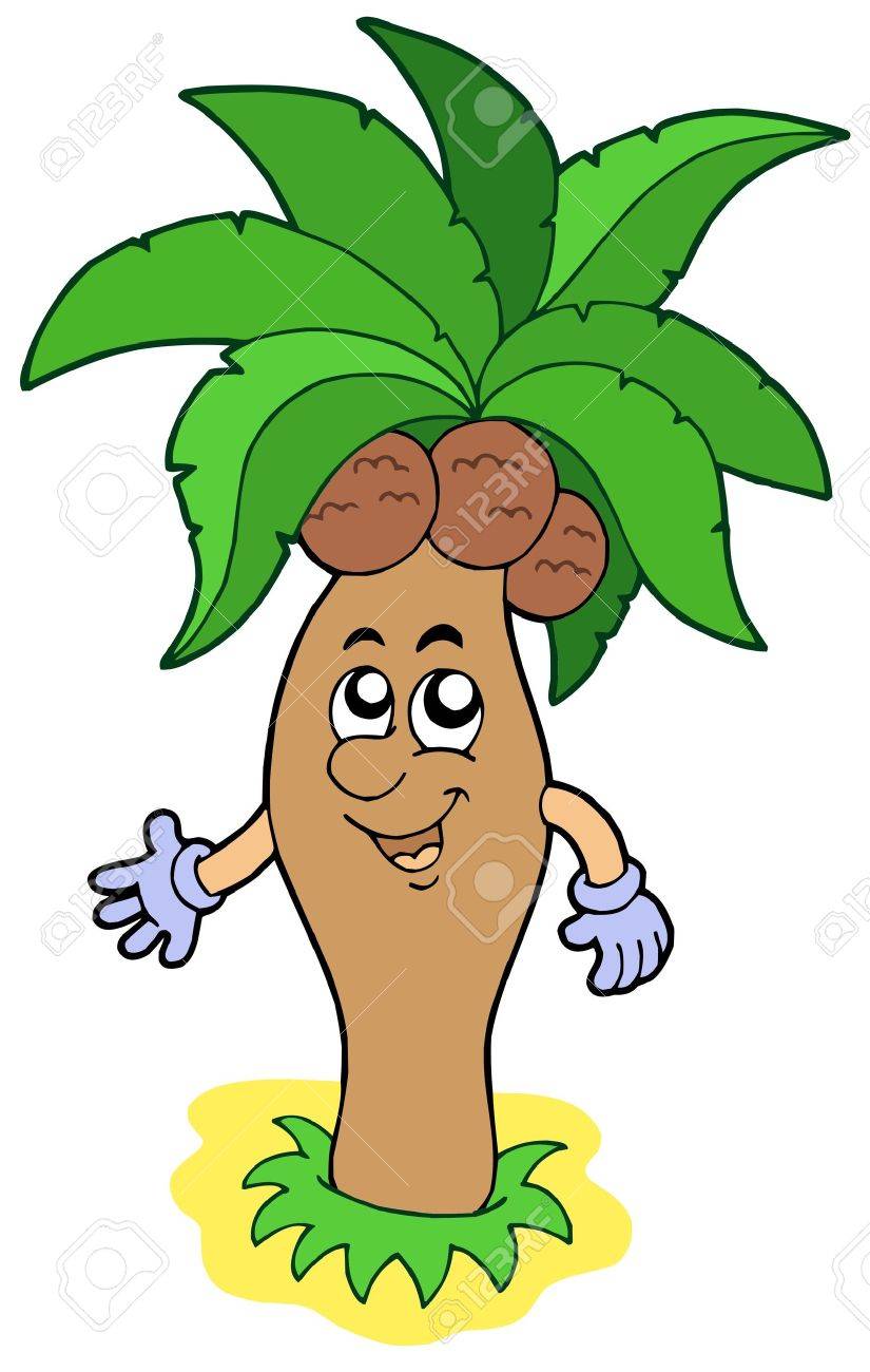 825x1300 Cartoon Palm Tree