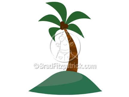 432x324 Palm Tree Clipart Picture On A Deserted Island