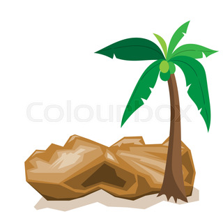 320x320 Palm Tree Cartoon Stock Vector Colourbox