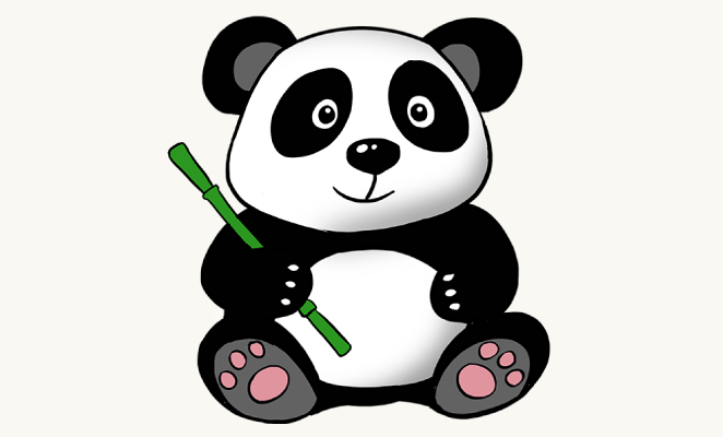 662x400 How To Draw A Cute Cartoon Panda In A Few Easy Steps Easy