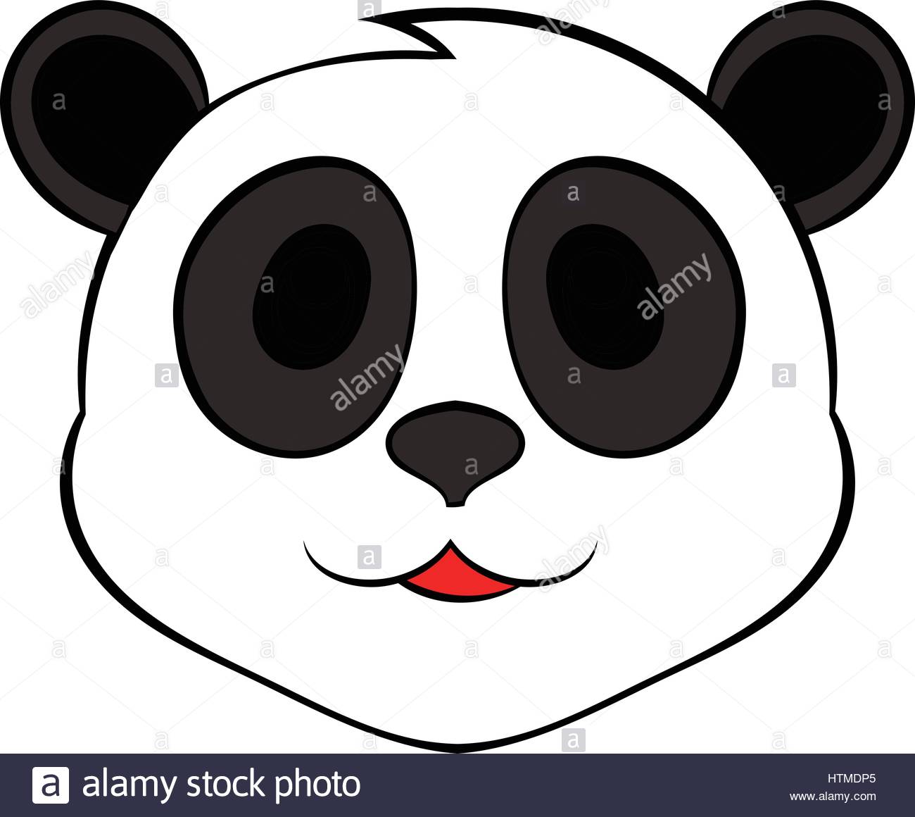 1300x1160 Panda Bear Head Icon Cartoon Stock Vector Art Amp Illustration