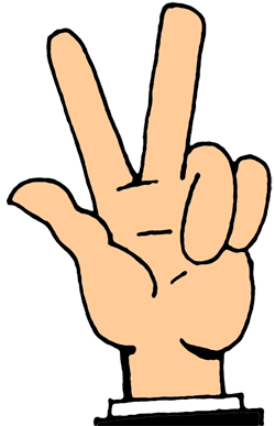 250x387 Hand Gesture Clipart Peace Hand