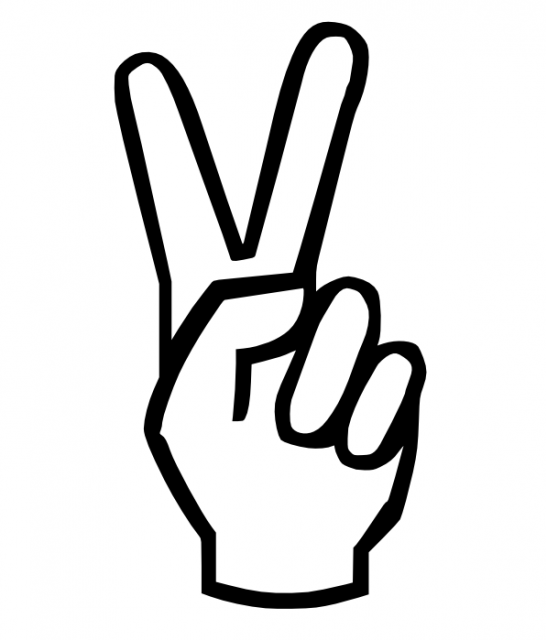 546x640 Peace Sign Hand Clipart 2