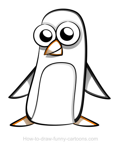 420x518 Penguin Drawings (Sketching + Vector)