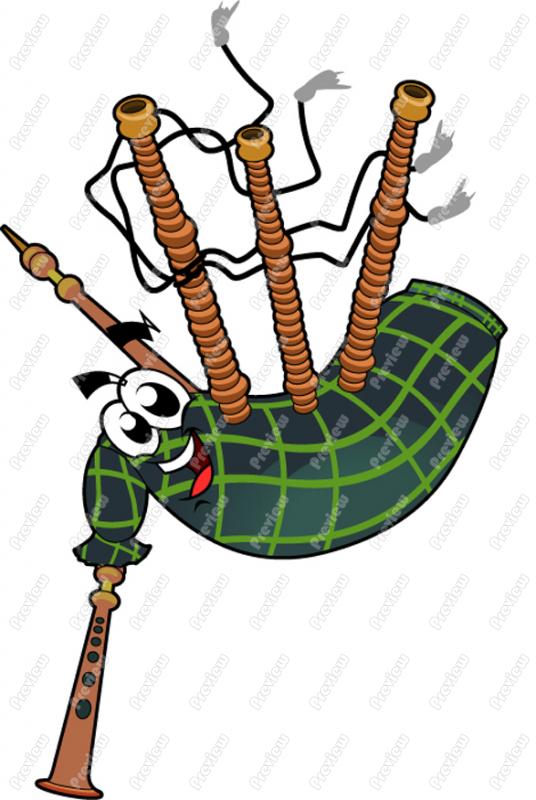 536x800 Bagpipe Character Clip Art Royalty Free Clipart Vector Cartoon