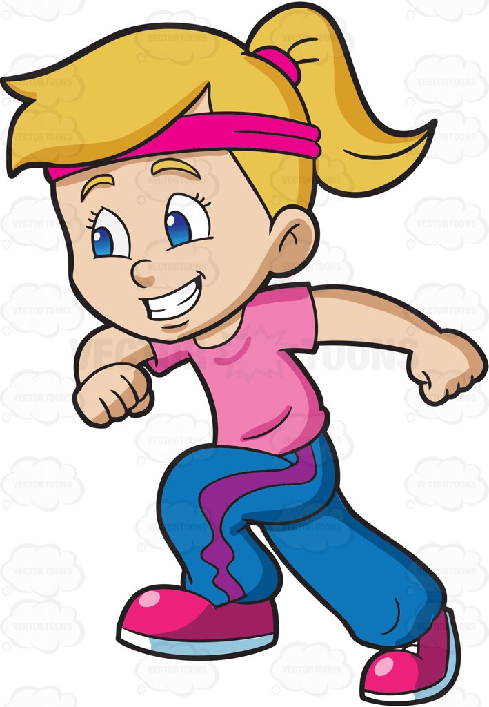 709x1024 Cartoon Girl Running Clipart