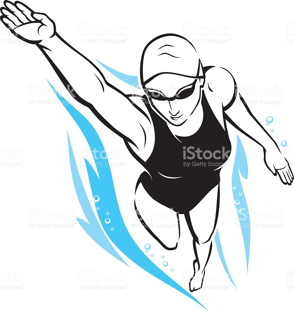 969x1024 Swimming Clipart Freestyle Swimming
