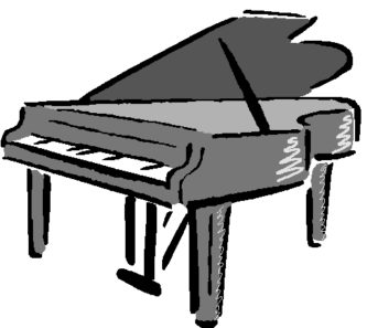 333x297 Piano Clipart Clipartpen