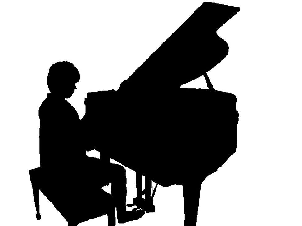 973x730 Piano Clipart Silhouette