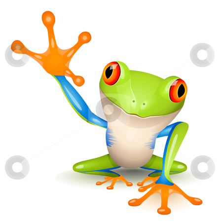 450x450 Green Tree Frog Clipart