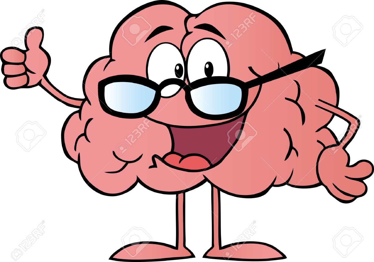 1300x910 Brain Cartoon Character Giving The Thumbs Up Royalty Free Cliparts