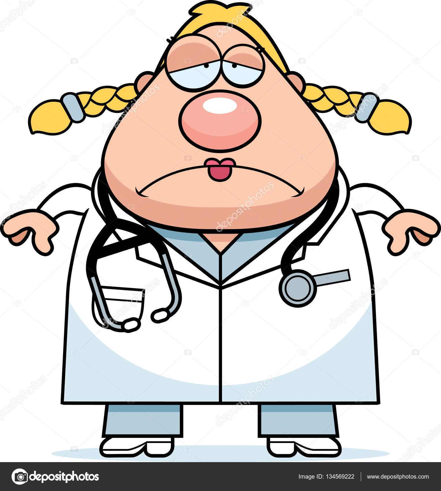 1526x1700 Sad Cartoon Doctor Stock Vector Cthoman