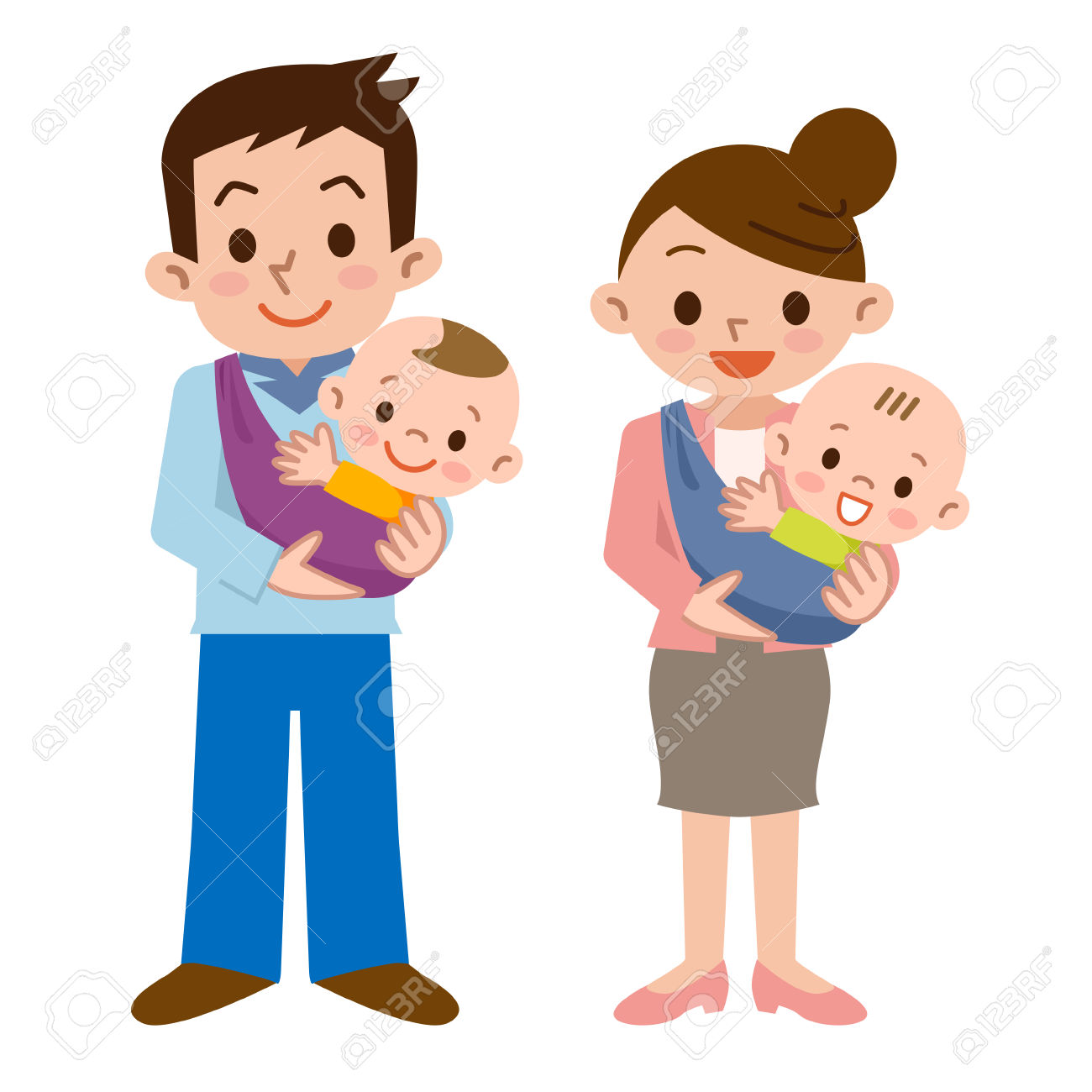1300x1300 Mother And Baby Clipart Cartoon