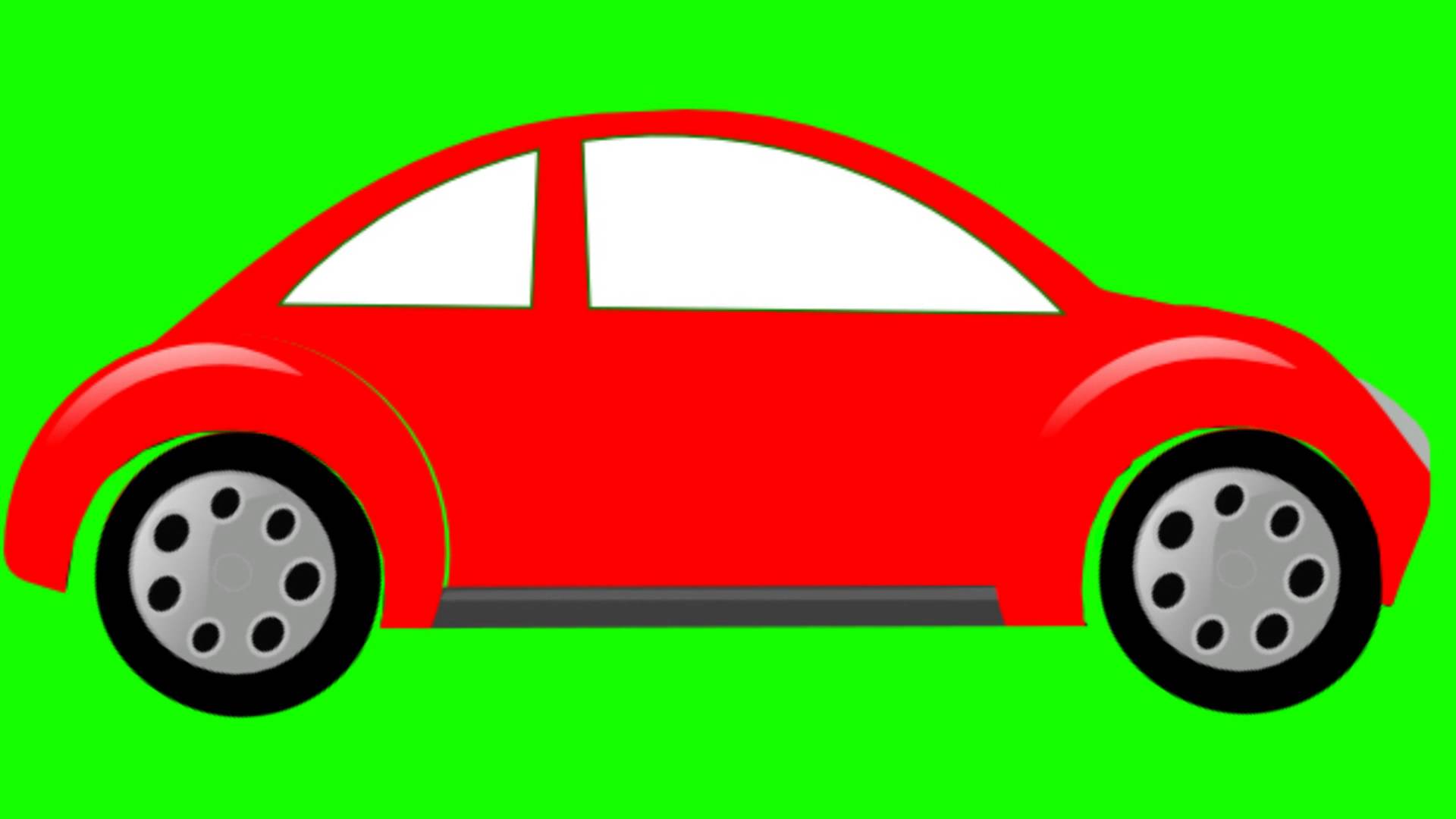 1920x1080 Cartoon Car Animation Green Screen Free Stock Footage