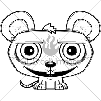 325x325 Smiling Little Cartoon Mouse Gl Stock Images