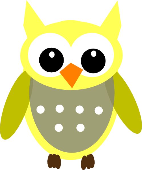 498x595 Great Gray Owl Clipart Cute Cartoon