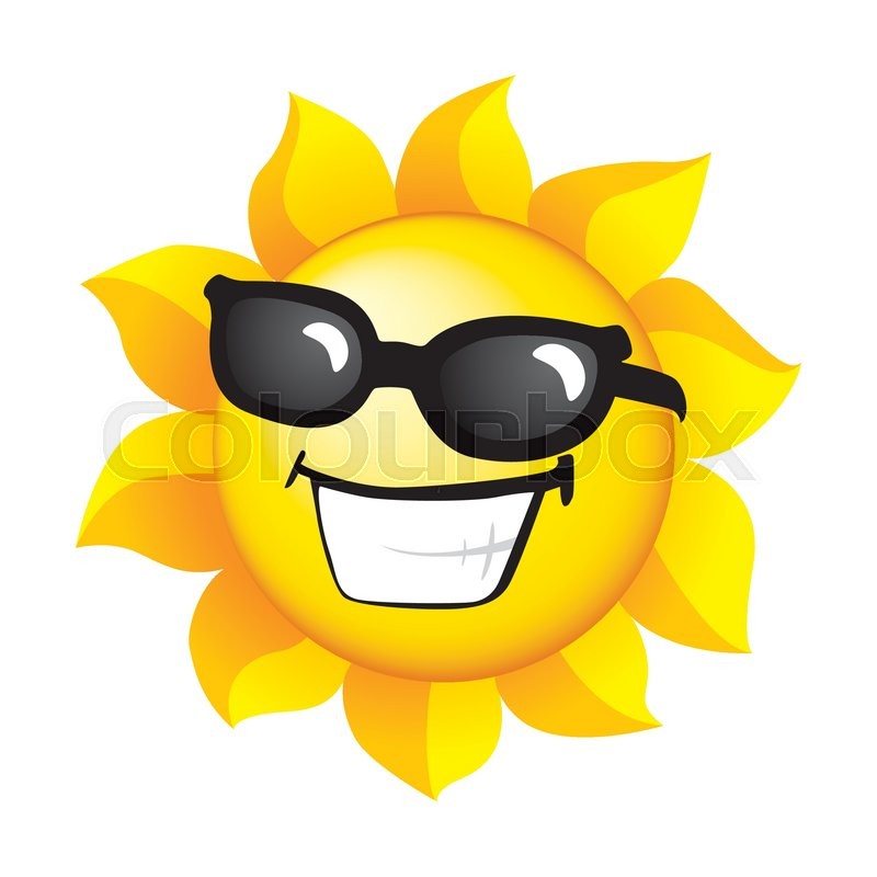 800x800 Smiling Sunshine Stock Vector Colourbox