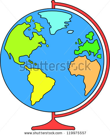380x470 Drawn Globe Cartoon