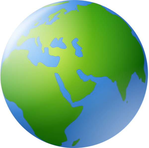 600x595 World Globe Clip Art