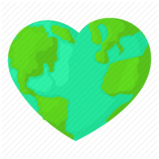 512x512 Cartoon, Earth, Globe, Heart, Heart Earth, Map, World Icon Icon