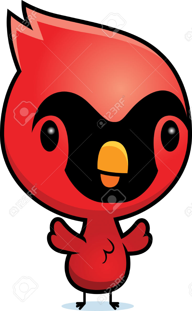 803x1300 Baby Cardinal Clipart