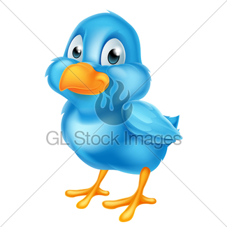325x325 Cartoon Of Blue Bird Gl Stock Images