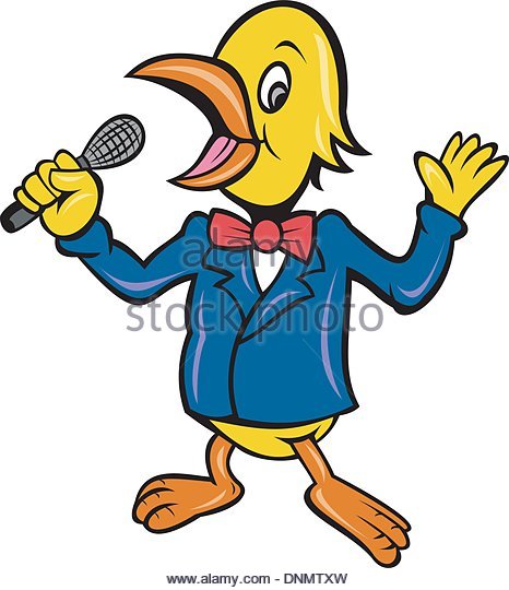 466x540 Cartoon Singing Bird Stock Photos Amp Cartoon Singing Bird Stock