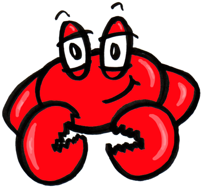 400x374 How To Draw Simple Cartoon Crabs For Kids How To Draw Dat