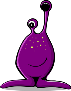 234x297 Purple Alien Clip Art