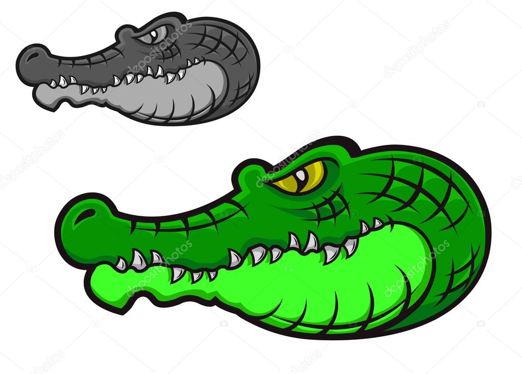 1023x733 Green Cartoon Crocodile Stock Vector Seamartini