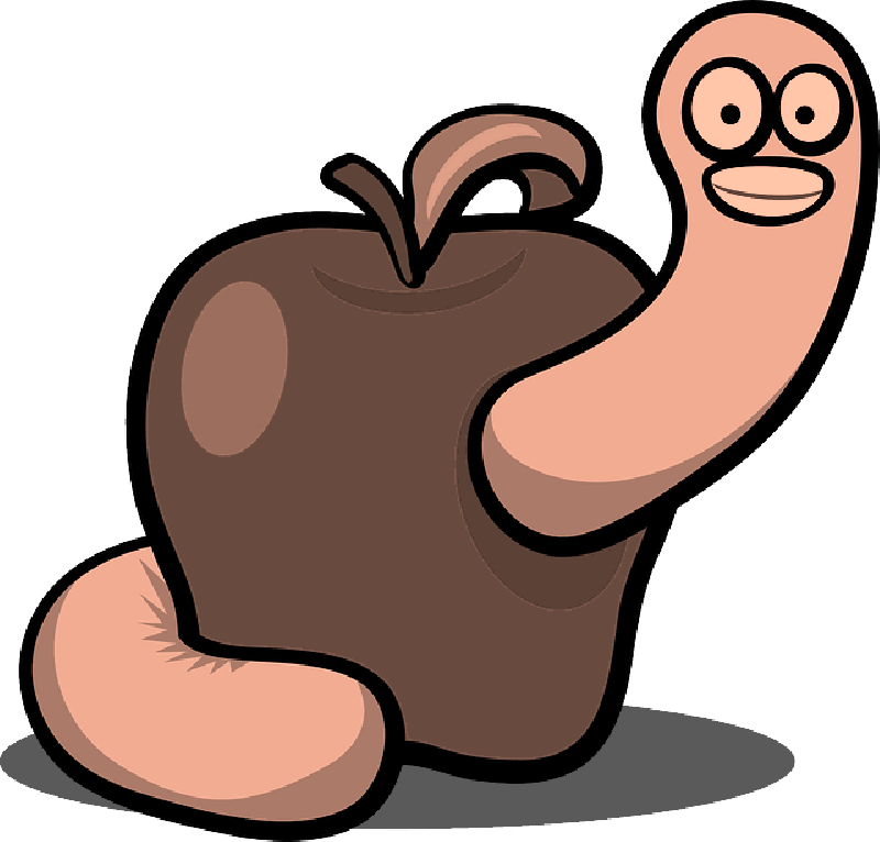 800x766 Flat, Icon, Apple, Food, Fruit, Apples, Worm, Cartoon