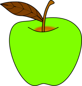 285x300 Green Apple Clip Art