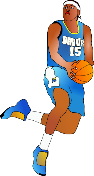 318x592 Cartoon Playing Basketball