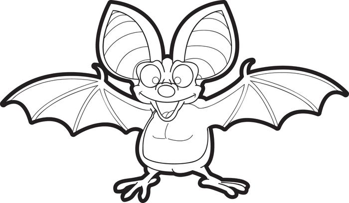 700x408 Free Printable Cartoon Bat Coloring Page For Kids