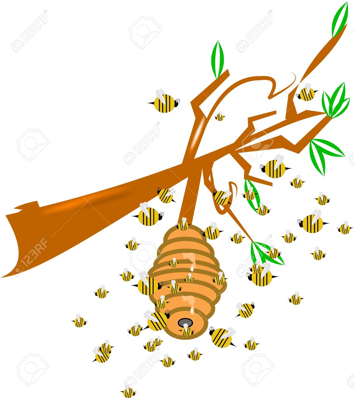 1157x1300 Bee Hive Clipart Bee Swarm