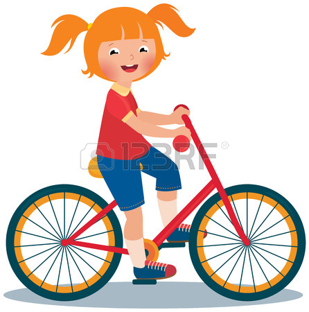 446x450 Stock Vector Cartoon Illustration Of A Boy Child Rides A Bike