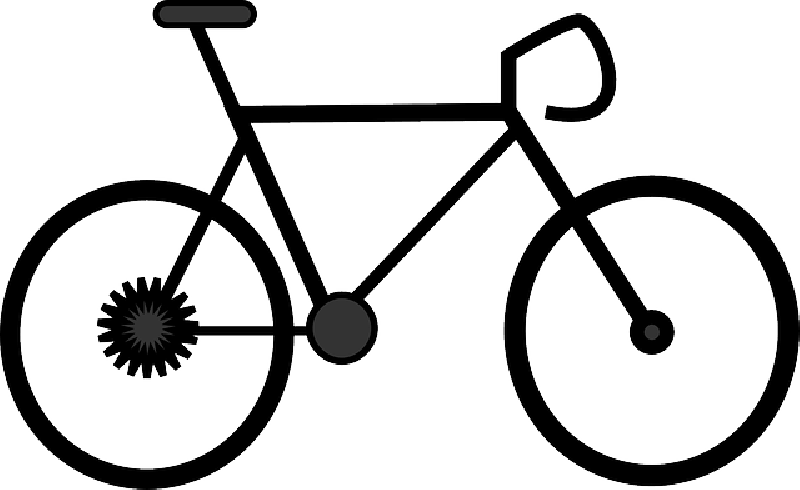 800x490 Two, Outline, Silhouette, Cartoon, Bikes, Bike, Road