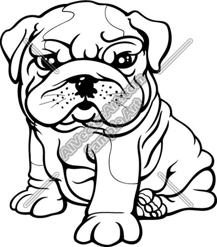 438x500 Best Bulldog Clipart Ideas Puppy Clipart, Cute