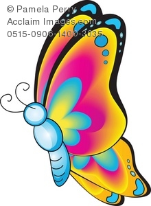 220x300 Art Illustration Of A Cartoon Butterfly