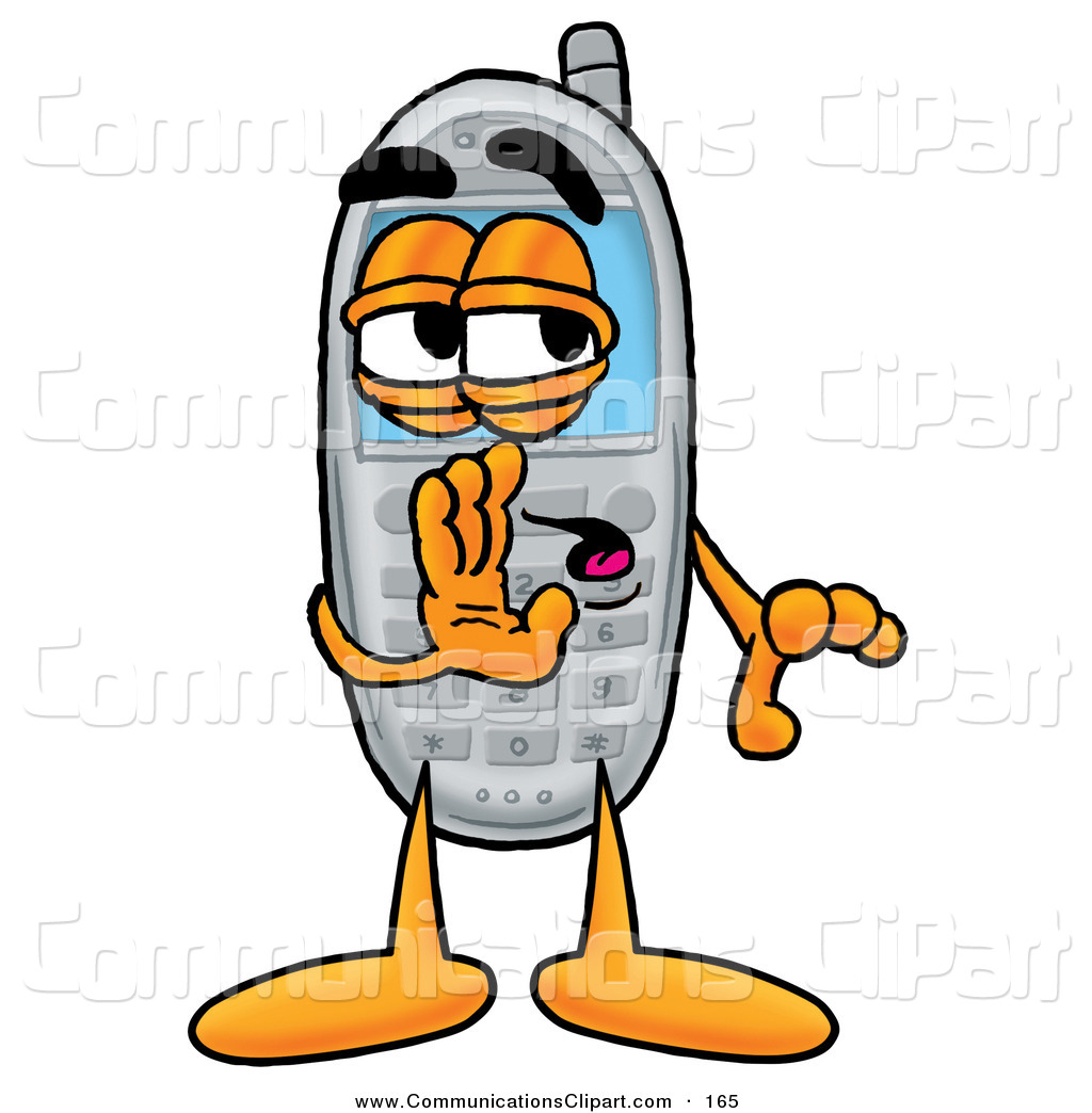 1024x1044 Communication Clipart Of A Sneaky Wireless Cellular Telephone