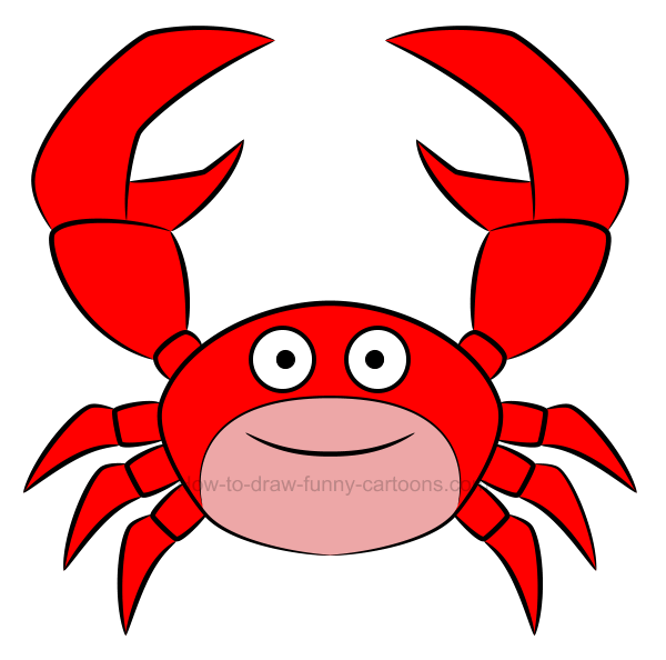 600x594 To Draw A Crab Clip Art