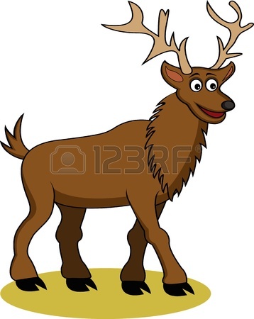 358x450 Funny Deer Cartoon Royalty Free Cliparts, Vectors, And Stock