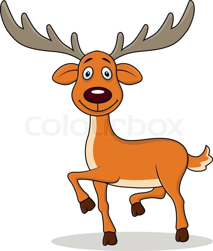 679x800 Vector Illustration Of Deer Cartoon Stock Vector Colourbox