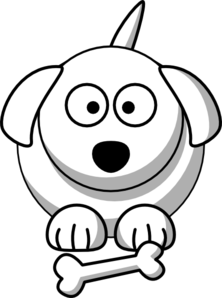 222x298 Cartoon Dog Outline Clip Art