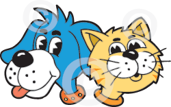 250x156 Cartoon Dog And Cat T Shirt Design Characters